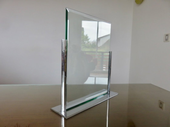 Image 1 of Marco de fotos Art Déco de latón cromado, década de 1930, Francia