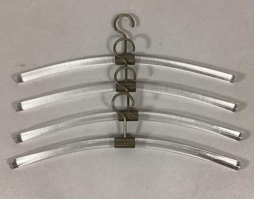 4 Vintage-Kleiderbügel von Peter Ghyczy aus den Siebzigern