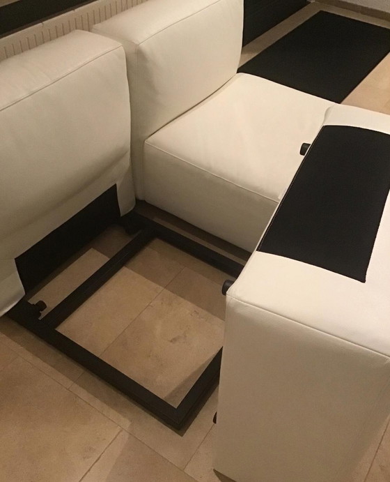 Image 1 of Cassina Mex Cube zetel wit leder