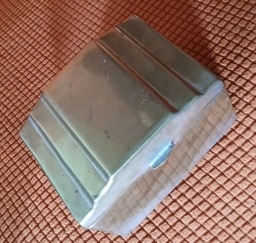 Silver-plated tea box