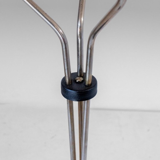 1x Vintage Reggiani Chrome Floor Lamp with Adjustable Lights, Italy, 1960s, Floor lights, Metal, Black (photo 13 of 15)
