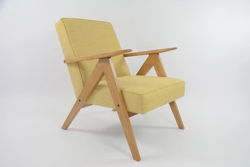 KOMPAS fauteuil, gevlekt geel