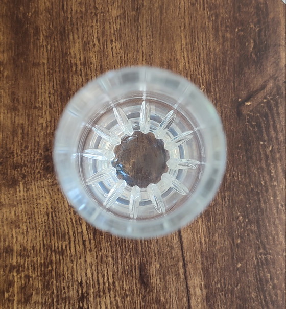 Image 1 of Vintage 60's geslepen glazen vaas