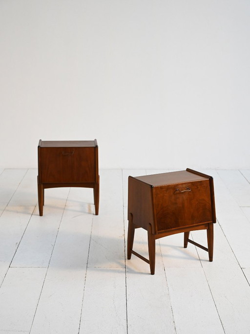 Teak Bedside Tables by A. Chr. Laursen, Denmark 1950s