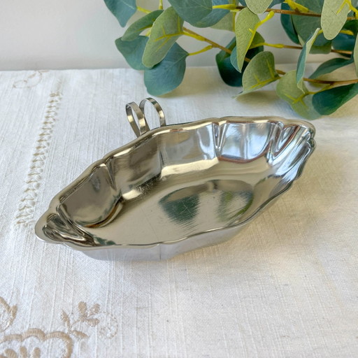 Saucière Vintage en Acier Inoxydable des Années 70