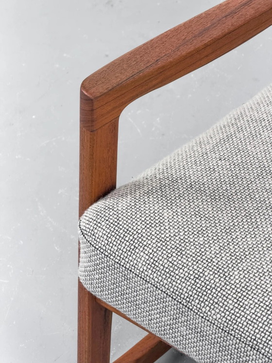 Senator Rocking Chair in Teak by Ole Wanscher for Cado, 1974, Wool, Mid Century Modern (photo 6 of 31)