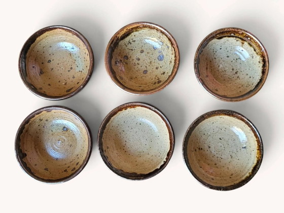 6 stoneware cups by Pierre Digan / La Borne – Crockery, Porcelain (photo 3 of 6)
