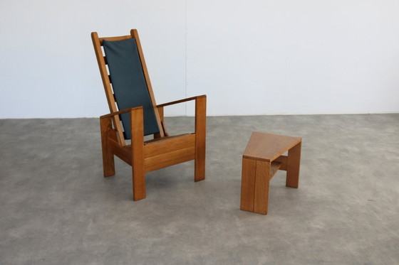 Image 1 of Poltrona vintage Wim Mulder con tavolino laterale