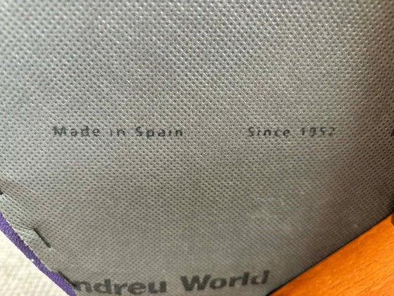 Image 1 of 4 x Andreu World Valencia armchairs fabric/cherry wood