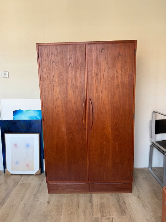 Armoire en teck Mid Century, Danemark – Bois (photo 21 of 24)