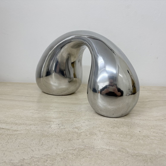 Image 1 of Biomorphic Sculpture Object in Aluminum by Eva & Peter Moritz for IKEA, 1980