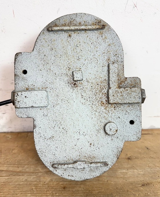 Image 1 of Grey Rusty Industrial Cast Iron Wall Light from Elektrosvit, 1960s