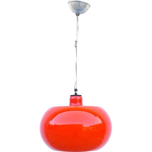 Lampada da parete vintage in vetro di Alessandro Pianon Lumenform Italia 1960