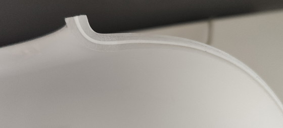 Image 1 of Vintage Vetri Murano Wandlamp, Hollywood Regency Stijl, Gelaagd Opaalglas met Messing, Jaren '70