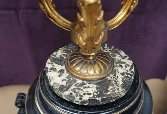 Table lamp in the style of Louis XV – Bronze, Marble (photo 3 of 5)