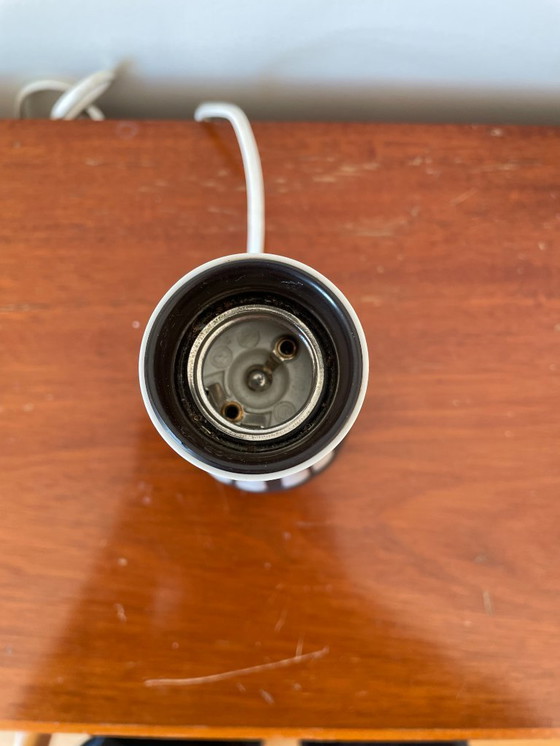 Image 1 of Scandinavische moderne keramische tafellamp met pianotoetsdesign – jaren 60, van M.A.&S., Zweden