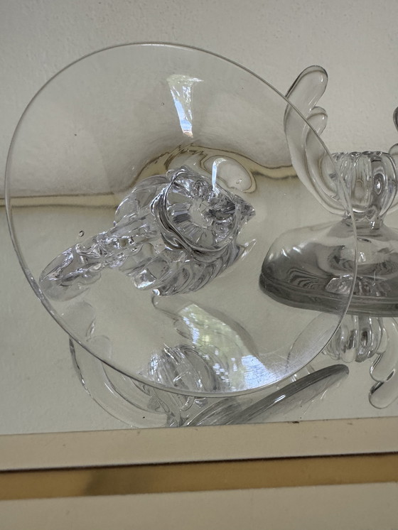 Image 1 of Art Deco crystal candle holder