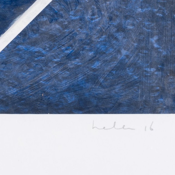 Image 1 of Helen Nieuwendijk (1946) - Bleu IV - 2016 - Gemengde techniek - 73 x 53 cm