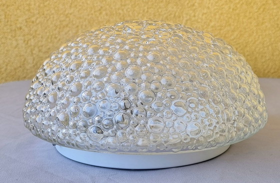 Image 1 of Paar Bubbleglas Wand oder Deckenleuchten , Deutschland 1960iger,Helena Tynell,Mid Century Modern