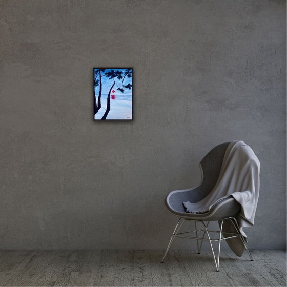 Image 1 of Acrylic and ink on canvas board, 40x30cm