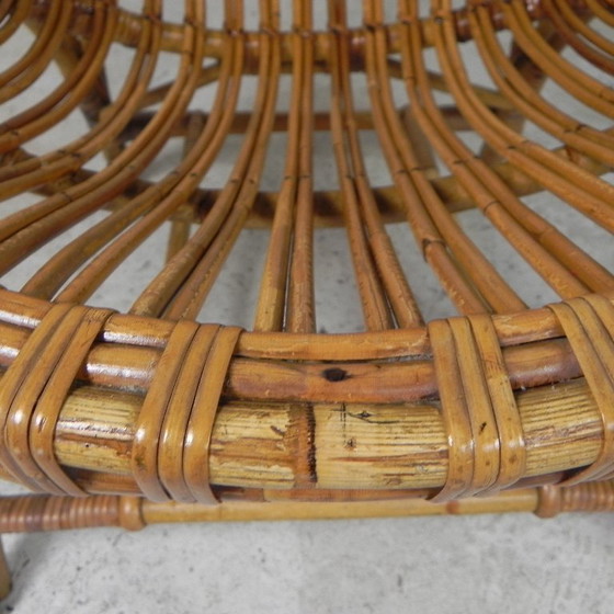 Image 1 of Silla Rohe Noordwolde de bambú y ratán, años 50