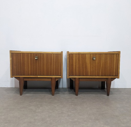  Scandinavian vintage  bedside tables  