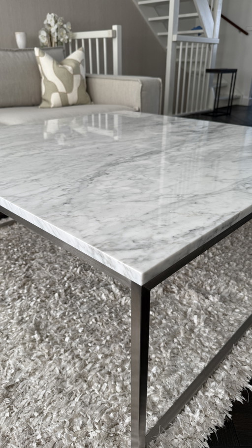 Como Salontafel - Grijs/Wit Marmer