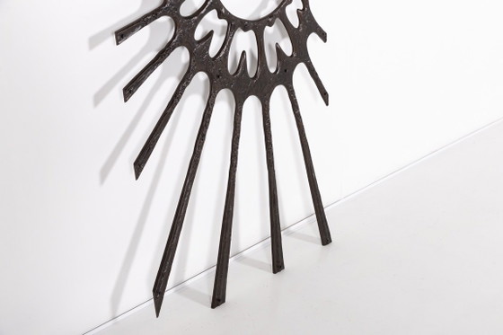 Image 1 of 1980’s Sculptural Brutalist door fixture/wall sculpture