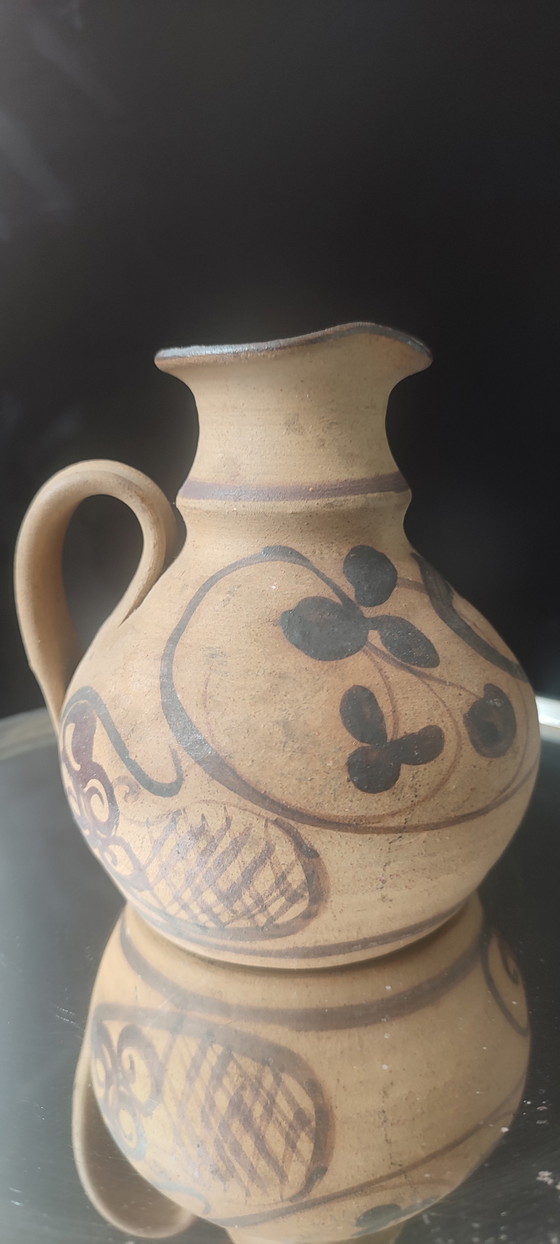 Image 1 of YAEL Ceramic Pitcher, Old Jaffa (Israel), Folk Art