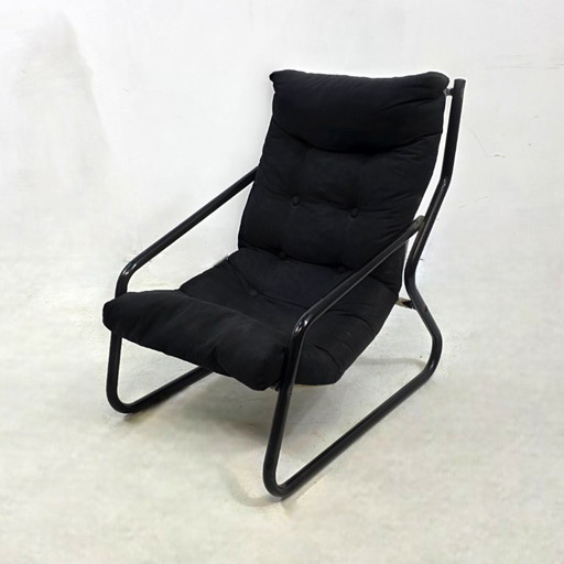 Sillón Gillis Lundgren Ikea de los años 70, color negro