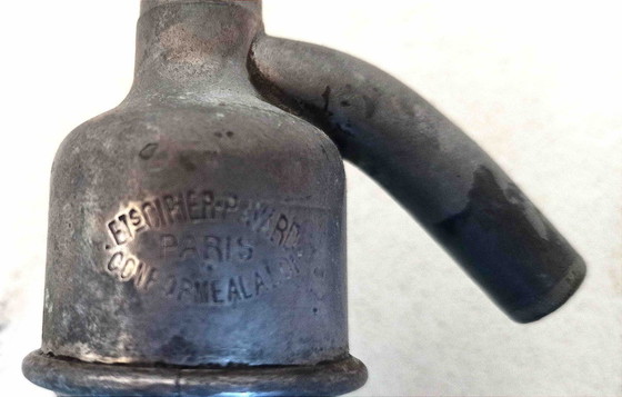 Image 1 of Blauwe seltzer sifon 1900 Hoogte 29,7 cm