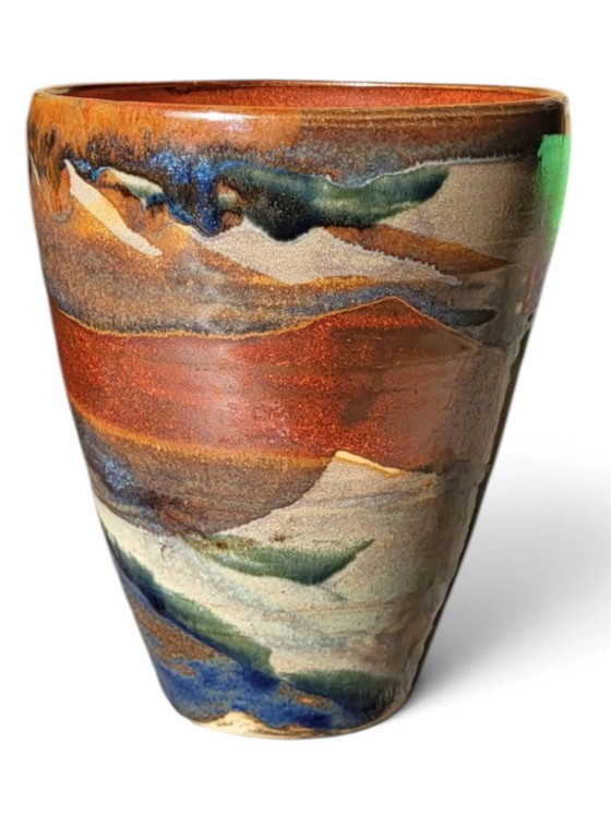 Stoneware vase / Puisaye – Porcelain, Vintage (photo 2 of 7)