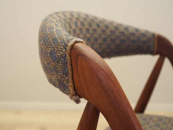 Image 1 of Set of three teak chairs, Danish design, 1970s, designer: Kai Kristiansen