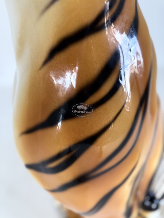 Image 1 of Tigre italiana in ceramica vintage XL, anni '60