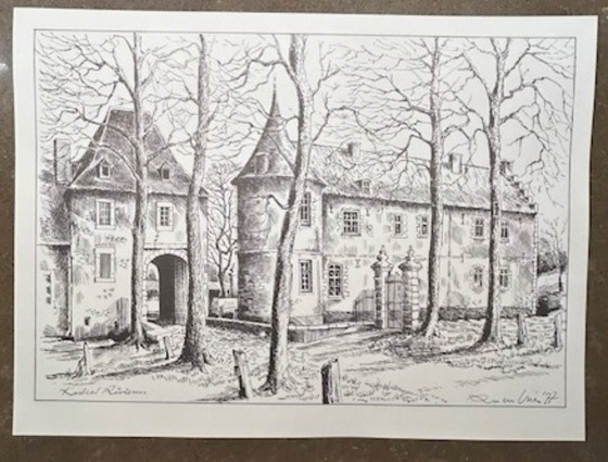 Image 1 of Kastelen in Limburg - Pentekeningen van Ru de Vries