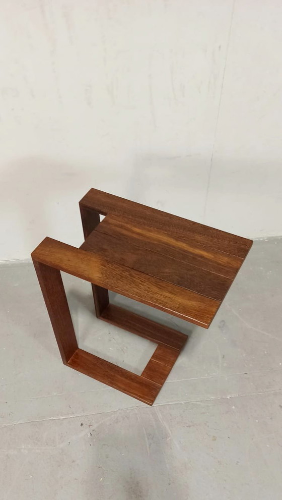 Image 1 of Mesa auxiliar de madera maciza mesa de sofá