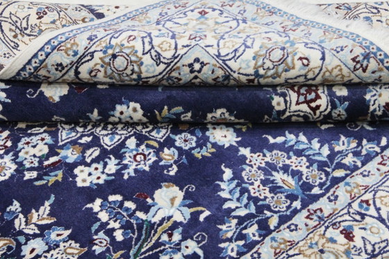 Image 1 of Original Handgeknüpfter Perserteppich Nain 9 LA Fein mit Seide 345 x 150 cm