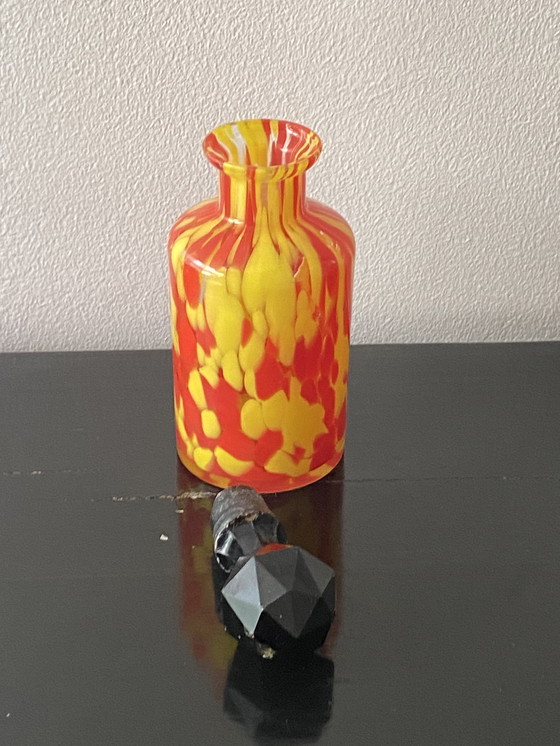 Image 1 of Art Deco parfumfles van Franz Weltz gemaakt in voormalig Tsjecho-Slowakije