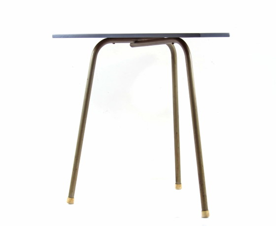 Wim Rietveld vintage sixties side table – Minimal Dutch design Coffee Table – Rietveld (Wim), Metal (photo 5 of 7)
