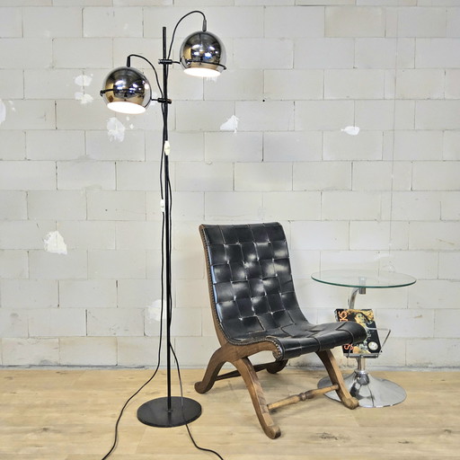 Vintage Space Age Gepo eyeball floor lamp (70s) adjustable in height. Adjustable floorlight (Dutch design)