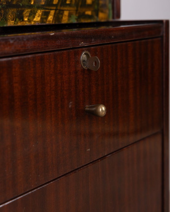 Image 1 of Pagina 1 di 29 Credenza alta in legno vintage anni '50 disegnata da Umberto Mascagni