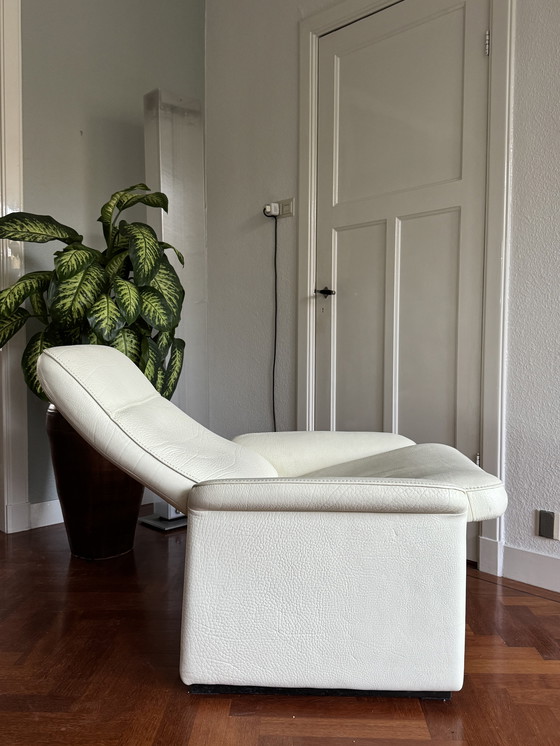Image 1 of Fauteuil inclinable en cuir blanc DS50 de Sede