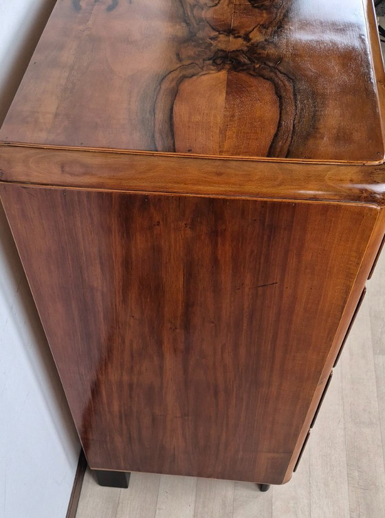 Comò Art Déco Emiliano 1934 – Manifattura Italiana, Cassettiere, Brass, Wood (photo 12 of 30)