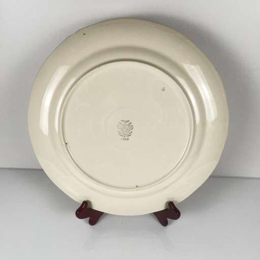 Runde Servierplatte von Villeroy & Boch, Dekor „Old Strasbourg“ mit Blumenmuster, 1940/50 – Ceramic (photo 2 of 6)