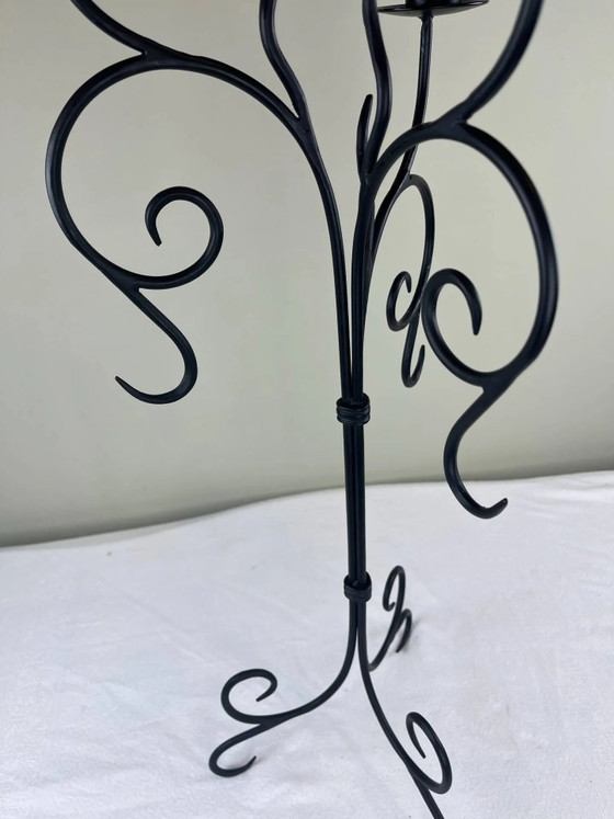 Candelabro grande de hierro – Portavelas, Iron, Rustic (photo 7 of 15)