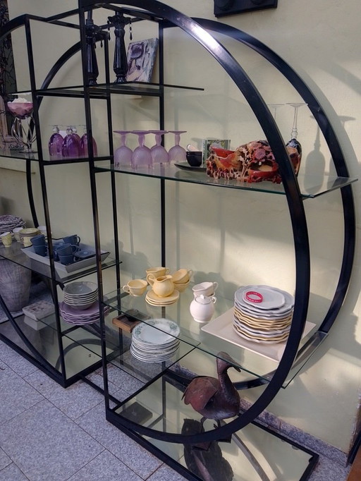 Vintage room divider rond wandrek