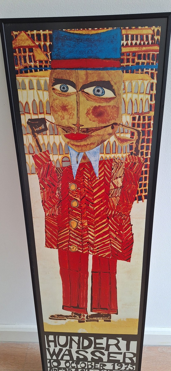 Image 1 of Affiche ancienne de l'exposition Hundertwasser