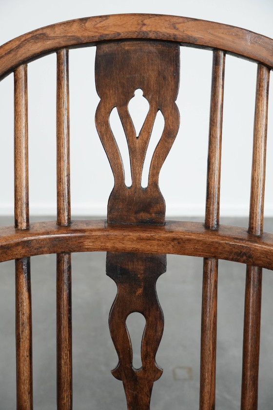 Image 1 of 6 x Antiker, sehr schöner englischer Windsor-Stuhl