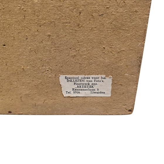 Image 1 of Vintage Japanese silk painting with a tiger, 1950s