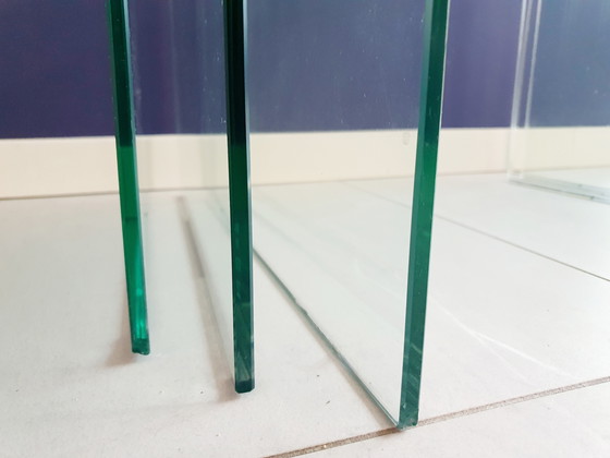 Image 1 of FIAM Italy 'Ponte' Glasbeistelltische (3)